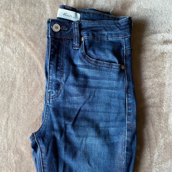 High Rise Kancan Dark Wash Skinny Ankle. Size 25. Regular length (30” inseam). - Picture 2 of 6